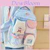 Oxford Cloth College Style School Backpack With Breathable Design For Teen Students