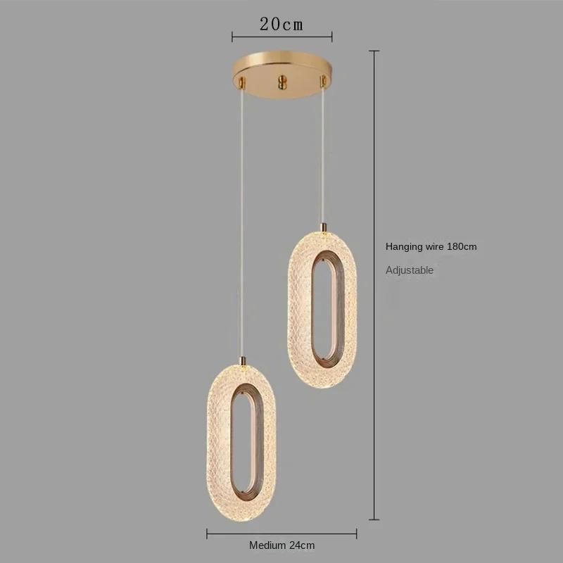 Modern Bedside Pendant Light, Long Line Living Room Background Wall Light, Study Pendant Light, Bedroom Interior Lighting