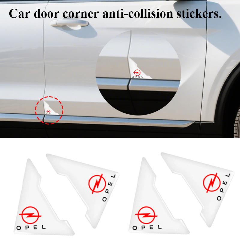 Car door corner protection cover Silicone anti-collision coverFor Opel Astra j g Insignia Corsa d Vectra c Zafira a Auto Gadgets