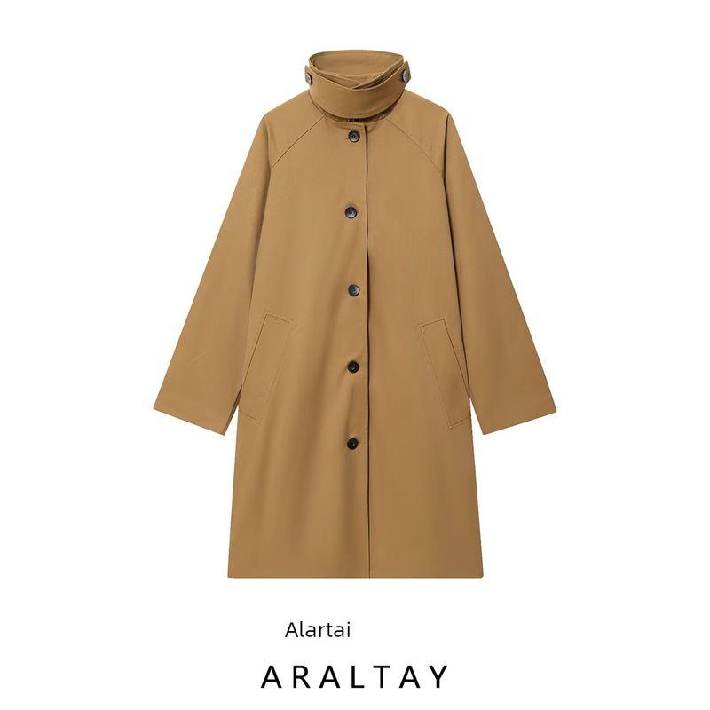Araltay New Arrival Fashion Style Women's Clothing Fashion All-Match Casual Simple Mid-Length Trench Coat 3811244751