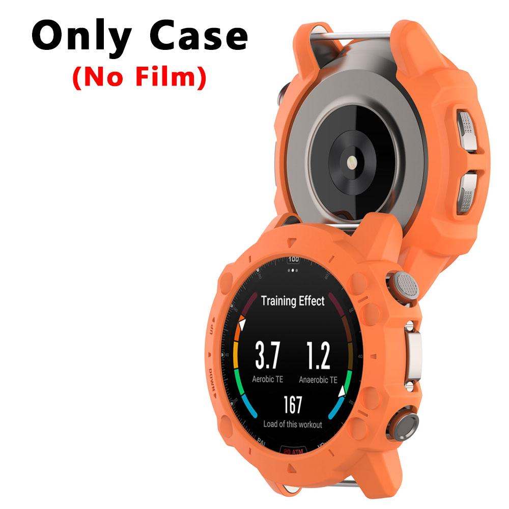 2-I-1 Deksel + Herdet Glass Film For Huami Amazfit Falcon TPU PC Skjermbeskytter & Støtfanger Beskyttelsesdeksel For Amazfit Falcon