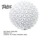 Textured Fidget Ball 3D Printed Rotatable Spiky Ball, Mini for Finger Tactile Stimulator Stress Relief, Portable Decompression Twisting Desk