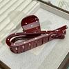 Ancola Wine Red Polka Dot Acrylic Claw Hair Clip