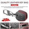 Genuine Leather Smart Key Case For VW Polo Golf Passat Bora Sharan Skoda Octavia Fabia Seat Corboda Leon Ibiza Holder
