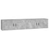 Wall Mounted TV Cabinets 2 pcs Concrete Grey 100 x 34.5 x 40 cm