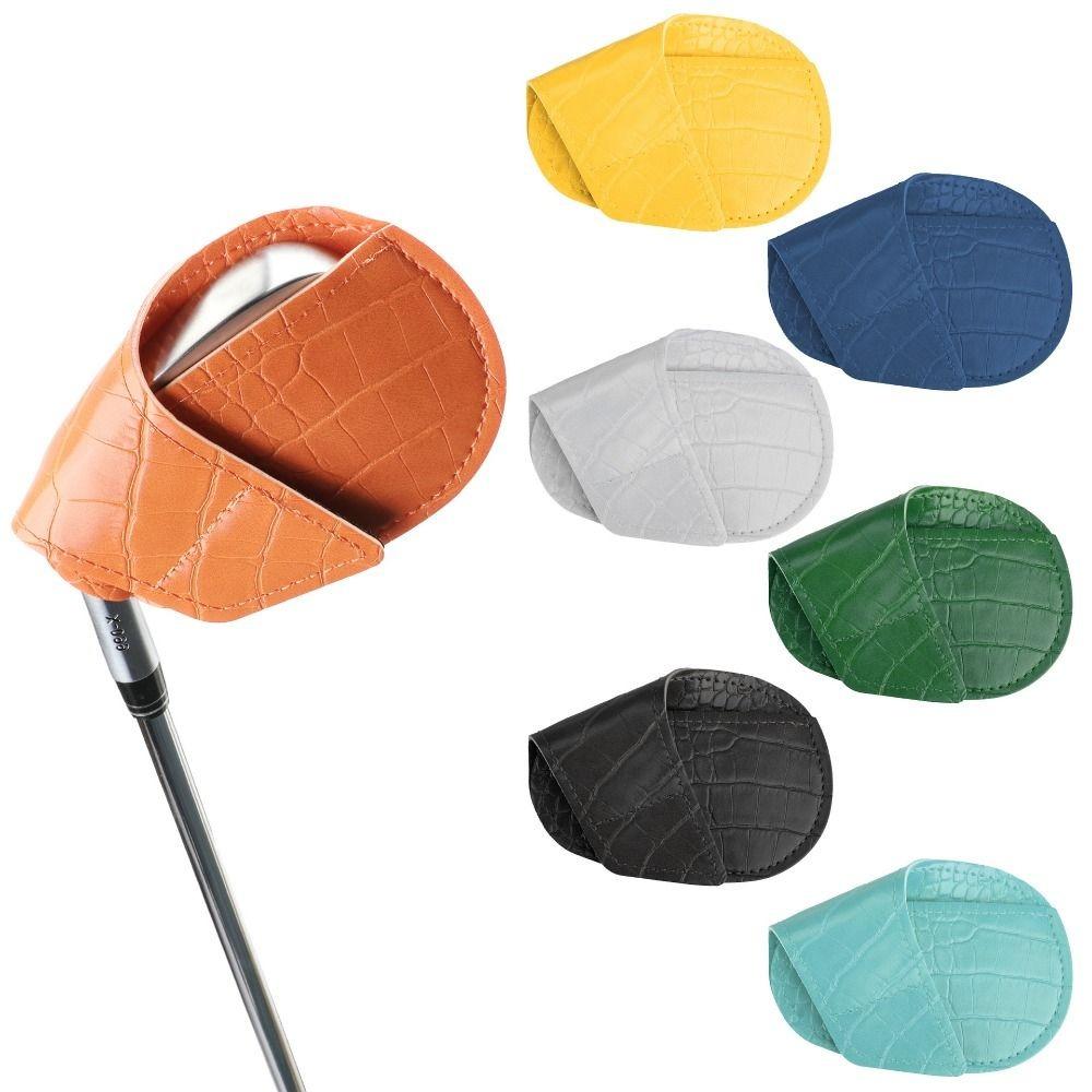 5pcs/7pcs Stitched Edges Iron Head Covers Open Ended Golf Club Head Covers  Club Storage