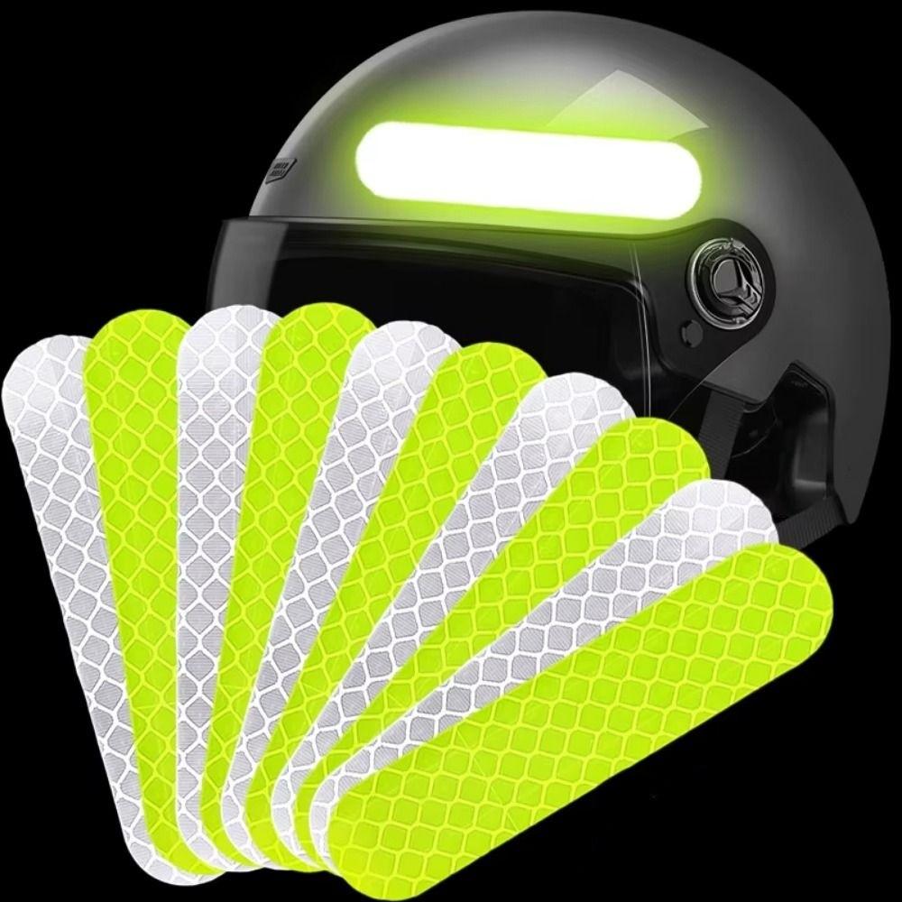 200Pcs High Visibility Car Reflector Tape Wear-Resistant Reflective Stickers Strips Night Riding