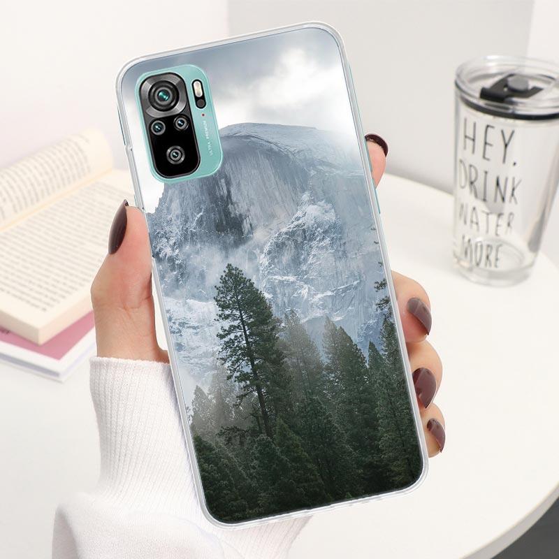 

Landscape Winter Light Snow Coque Phone Case For Xiaomi Redmi Note 13 14 12S 12 11S 11T 11E Pro Plus 11 10 10S 4G 5G 14Pro Soft Note 14 Pro Plus