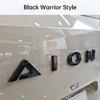 For GAC Aion V Tyrannosaurus Front Rear Letter Emblem Blackened Hood Trunk Badge Exterior Decoration Modification Accessories