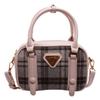 Temperament small fragrant style fashion plaid pu cloth shoulder bag handbag winter high sense messenger women's bag new