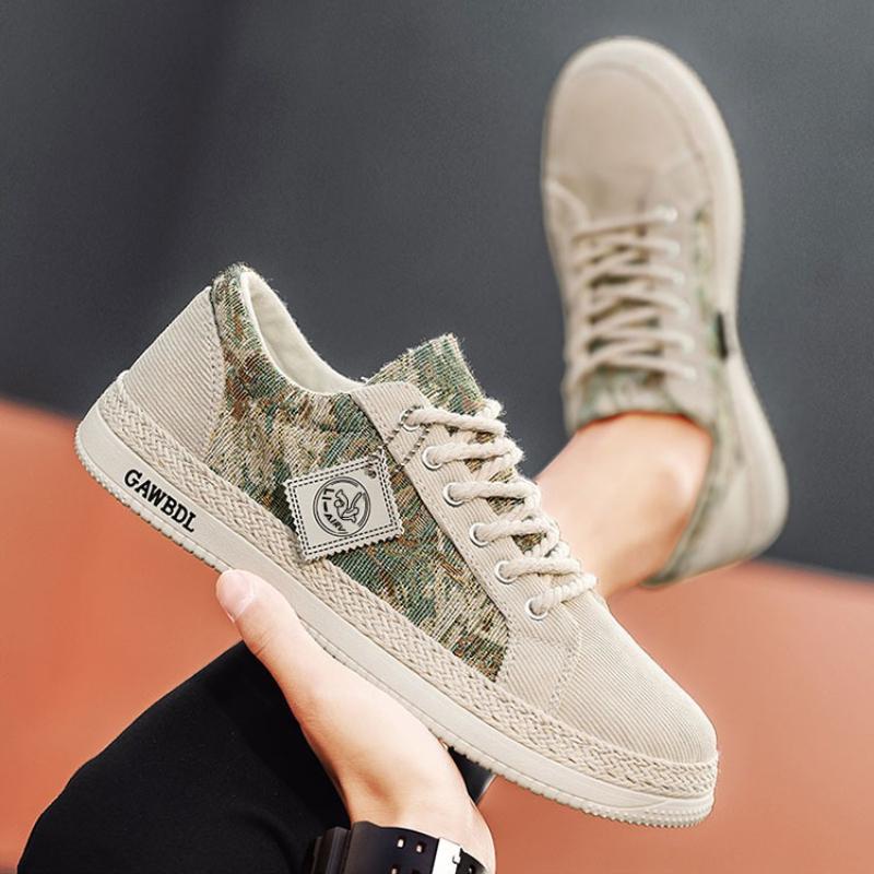 Fashion Men's Run Sneaker Walking Canvas Shoes Youth Casual Cricket Shoes Fashion Trend Board Shoes Comfort Skateboard Shoe