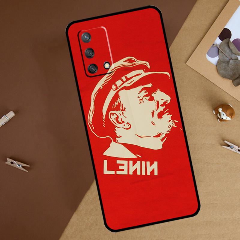 Lenin Soviet Union Flag For Oppo A60 A40 A80 A74 A94 A54 A18 A38 A58 A78 A98 A16 A76 A96 A15 A57S A17 A77 Phone Case