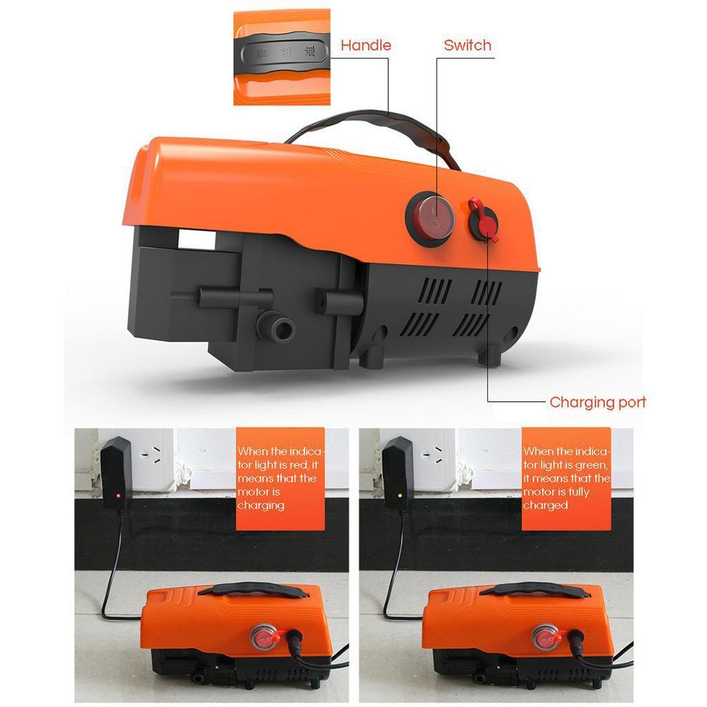 Household Portable High Pressure Electric Car Wash Washer 6L / Min 12V 24v Car Washer Washing Machine 80w