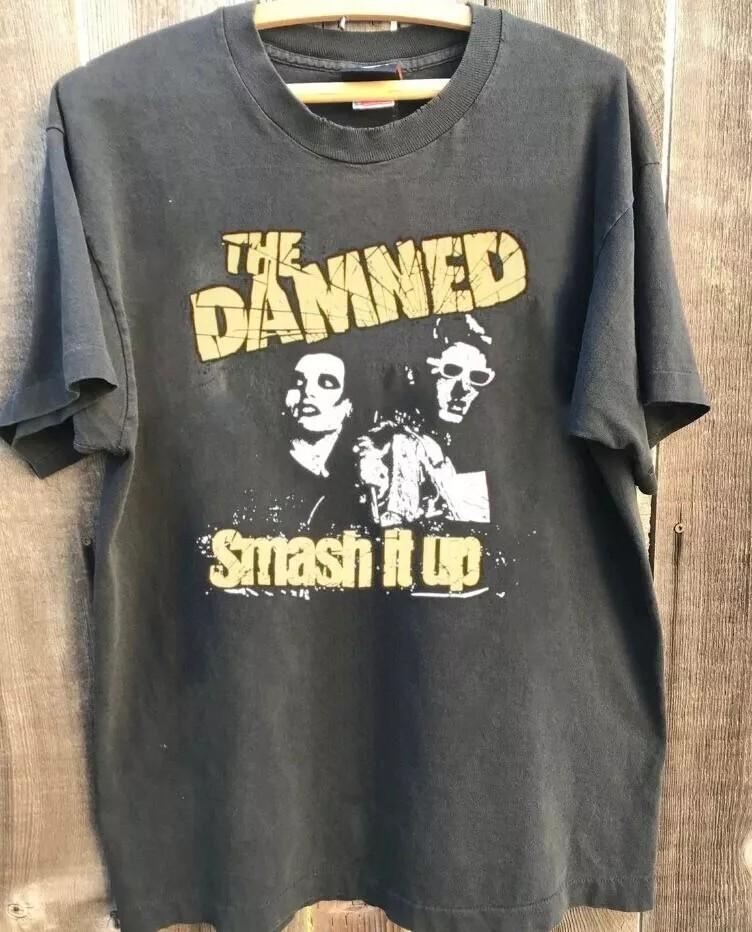 The Damned Shirt, The Damned Retro Style Charcoal T-shirt Unisex S-5XL Unisex T-Shirt XL