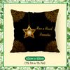 Ramadan Golden Crescent Moon Cushions Pillowcase Polyester Cushion Cover Throw Pillow Pillowcover Home Car Sofa Decor