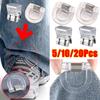 1/5/10/20Pcs Invisible Leg Shortening Clips Non-slip Pants Edge Clip Detachable Acrylic Buckle for Anti-drag Pants Hem Fixing