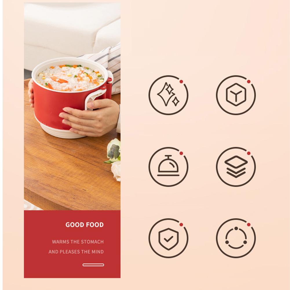 1 5L Multi-functional Electric Cooker Non-stick Coated Electric Pan Phone Holder Mini