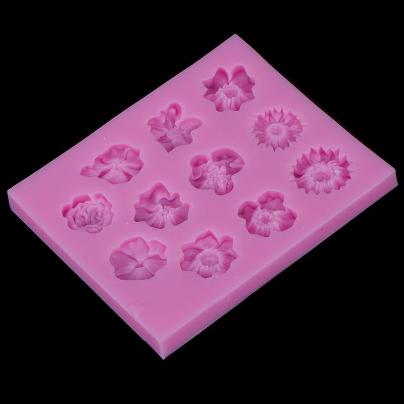 1Pc Flower Silicone Mold Fondant Mold Cake Decorating Tools Chocolate Mold