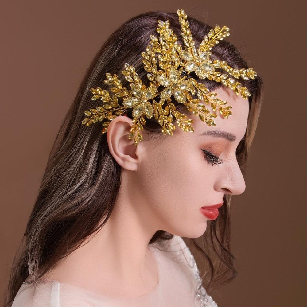 Sparkling Bride Crown Tiaras Elegant Crystal Tiaras Wedding Party Hair Accessories