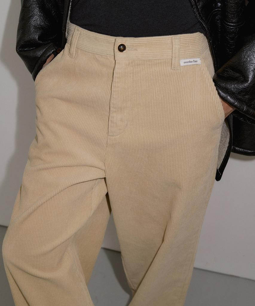 Obeodyupeulleeo Corduroy Wide Pants_Beige