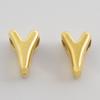 3/6pcs Real Gold Plated A-Z Stainless Steel Beads For Jewelry Making Supplies 2mm Hole Spacer/Loose Bead DIY Handmade Materials