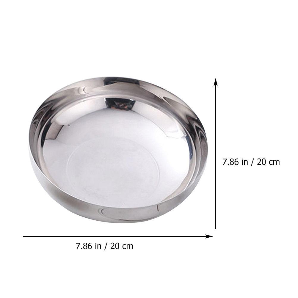 

1Pcs Stainless Steel Multi-Purpose Food Serving Bowl for Fruits Salad Instant Noodle Soup Rice Decoration Elegant Kitchen