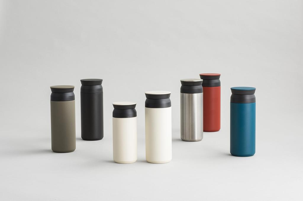Kinto Kubek podróżny 350 ml, popielaty, próżniowy, podwójna struktura, efekt 20927, ciepło/zimno