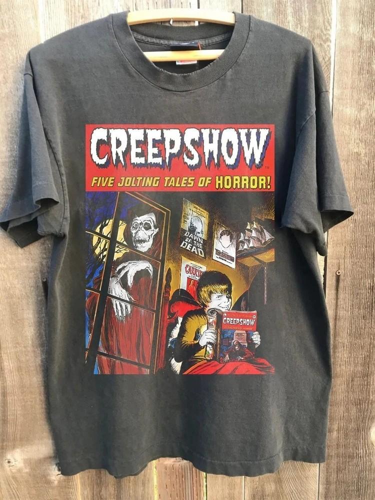 

Creepshow Graphic Charcoal Short Sleeve Cotton Tshirt Unisex Men Women S5XL Unisex T-Shirt XXXL