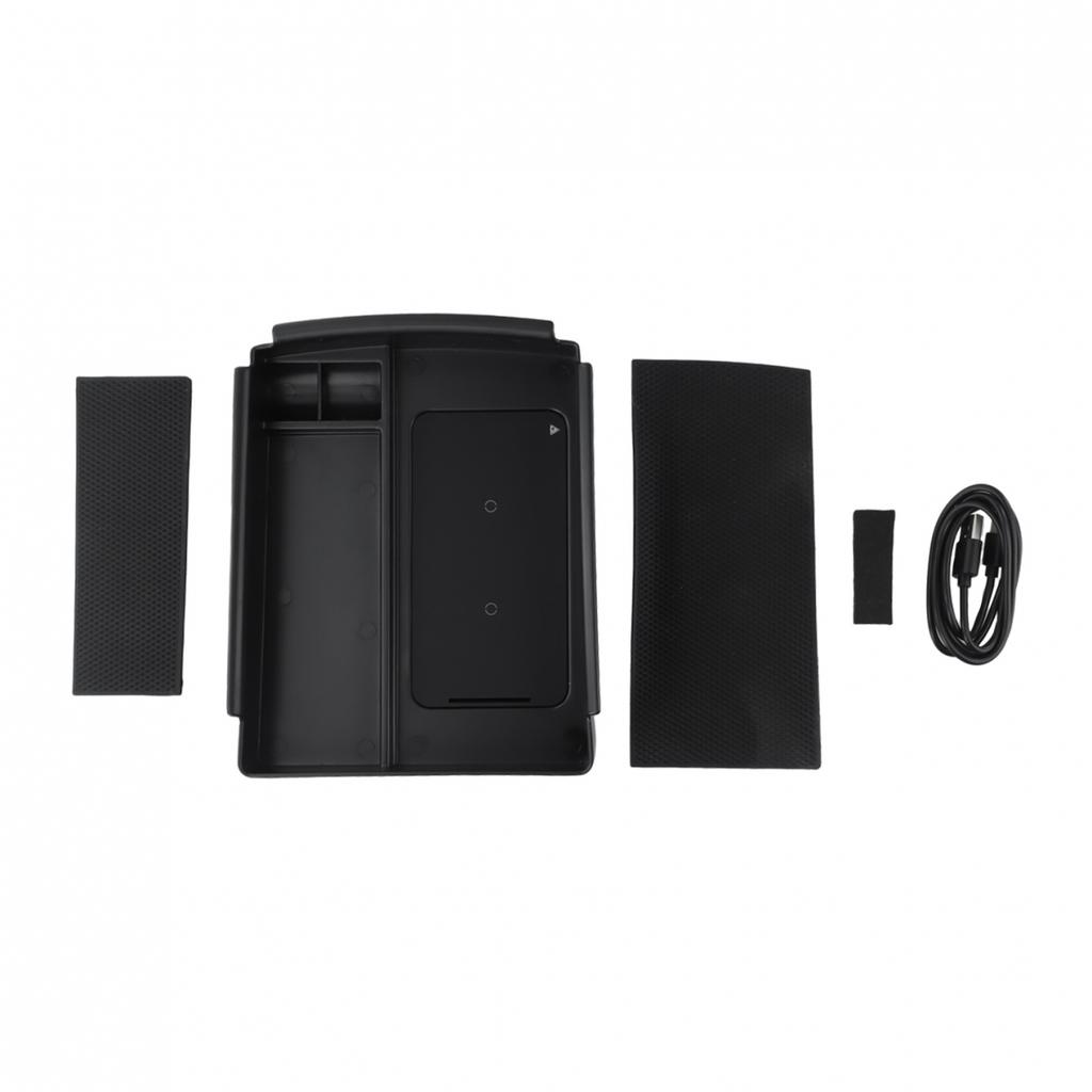 Console Armrest Storage Box Wireless Charger For Tesla for Model X