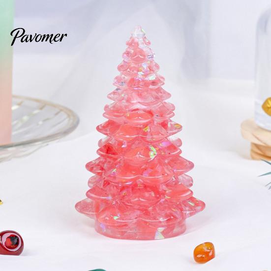 Durable Tree Embellishments Faux Crystal Christmas Figurine Mini Artificial Decorative Holiday Pieces Tabletop Ornament for Winter Home Decor