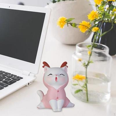 Katzenstatue Figur Skulptur für Wohnzimmer Bücherregal Festivaldeko Einweihungsgeschenk