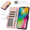 Geeignet für iPhone 14 13 12 11 Pro Max SE 2025 XS XR XS Max Wallet Flip Folio Hülle mit Kartenhalter Ständer Stoßfeste Abdeckung