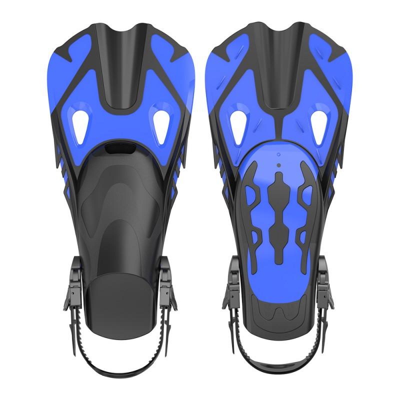 Adjustable Snorkeling Fins Adults Lightweight Short Blade Swimming Gear Outdoor Water Sports