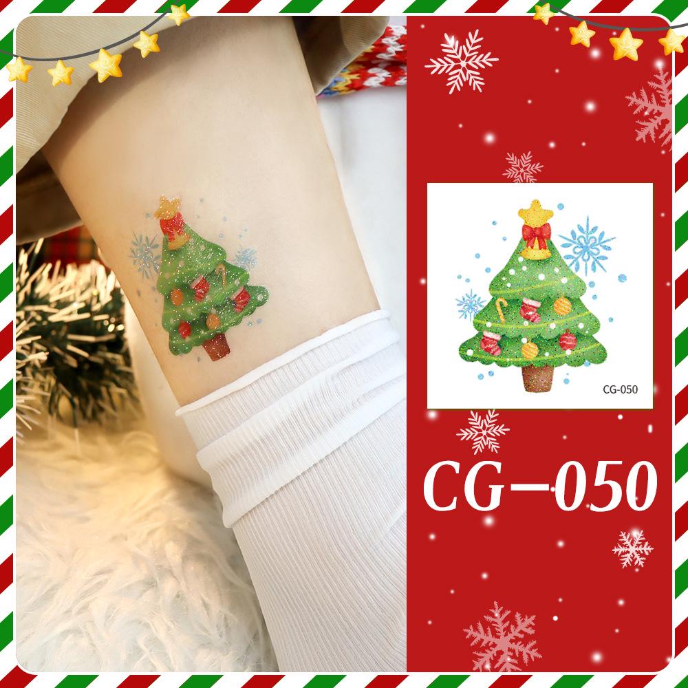 Ruikalong Christmas Cartoon Temporary Tattoo Stickers for Face and Arms