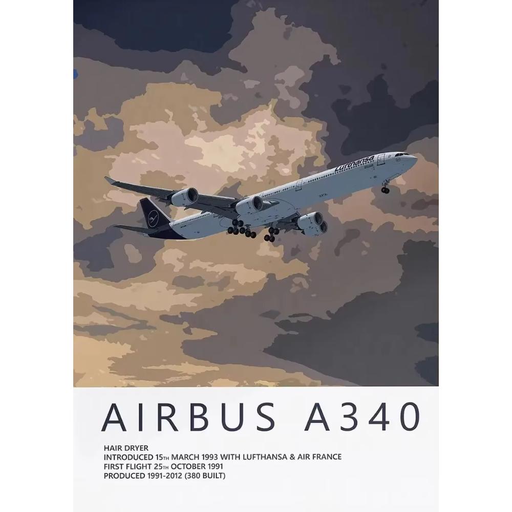 Airbus A320 A380 A350 A319 Aviation Aircraft Posters and Prints Canvas Painting Wall Art Picture for Living Room Home ation
