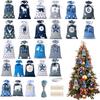 Christmas Decoration  Advent Calendar 24pcs Gift Bags Decoratie DIY Paper Stickers Wooden Ornament Xmas Navidad