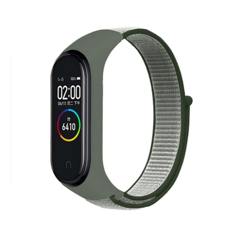 Nylonschlaufe für Xiaomi Mi Band 9 8 7 4 3 5 6 Smartwatch Armband Sport Correa Atmungsaktives Ersatzarmband an Miband 6 8 Armband