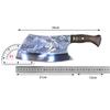9 Inch Chopper Knife Tiger-Viens Sharp Butcher Machete Hatchet Longquan Kitchen Knives Wood Handle Chop Bone Meat Poultry Tools