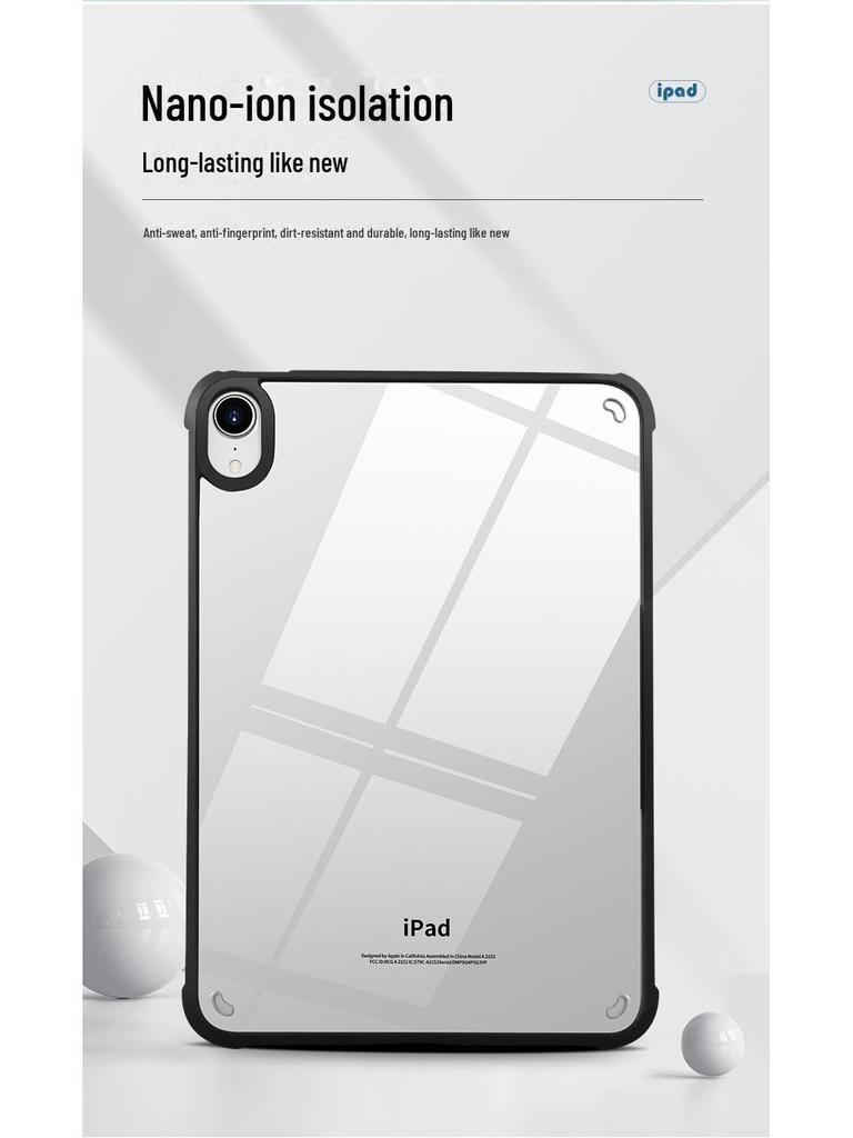 iPad Pro 11 Acrylic Magnetic Case: Transparent Anti-Fall Protection for 2022 10th Gen 10.9-inch Model