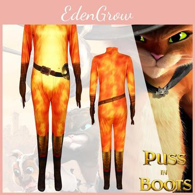 Kostým Kocour v botách pro Halloween cosplay na halloweenskou párty s polyesterovou látkou pro teenagery a dospělé