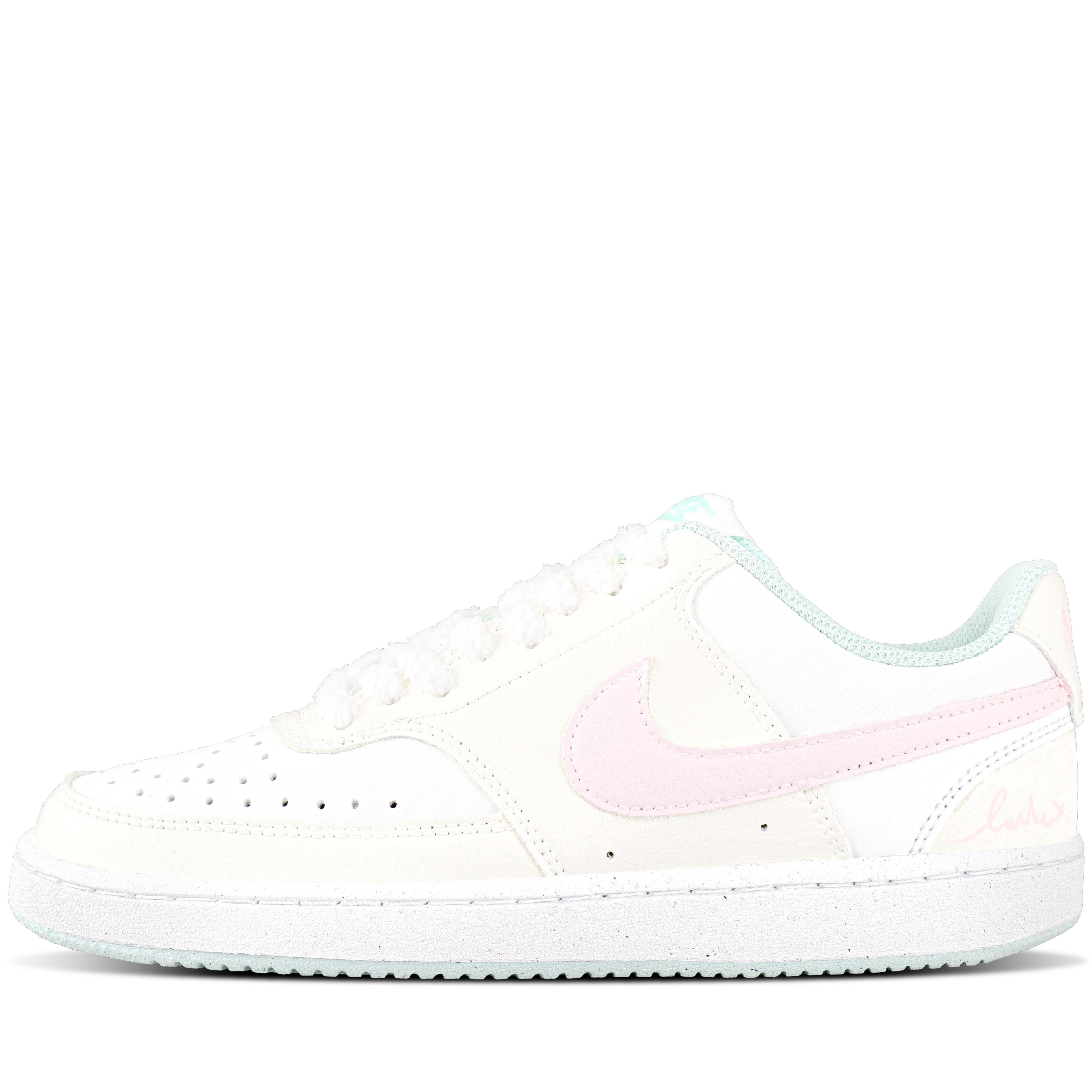 

Nike Court Vision Leather Wear resistant And Lightweight Low top Skateboard Shoes Women s Ivory DH3158-301(Team1559-) 38.5