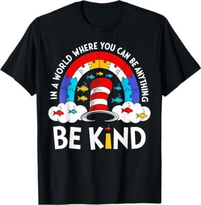 Autism Awareness for Teacher Why Fit In Doctor Cat Hat Cool T-Shirt