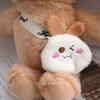 Creative Cartoon Long Eared Rabbit Keychain  Kawaii Rabbit Keychain Pendant Cute Schoolbag Decoration Accessories Gifts