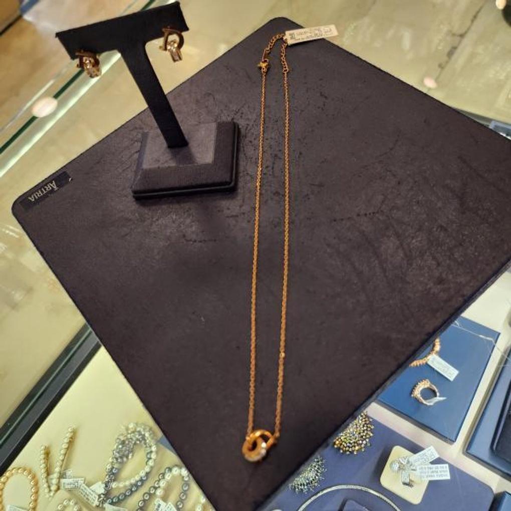 Atria Surgical Steel D-Ring N Necklace EWSSNSC0017PKF