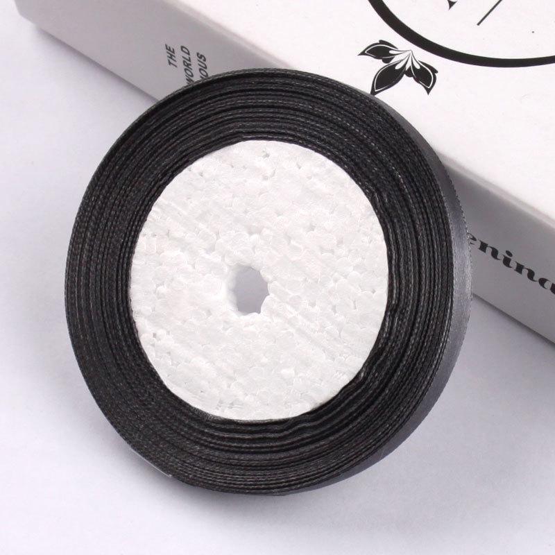 Panglică împletită din satin auriu de 1 cm, bandă de pânză de mătase de 10 mm pentru ambalaje de Crăciun și împachetarea cadourilor