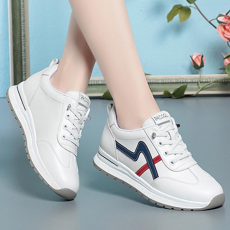 

Fashion Spring Autumn Women Casual Soft Sole Shoes Non-slip Outdoor Grass Walking Sneakers Training Comfort Soft Leather Flat Shoes 35