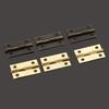 DRELD 10Pcs 24*16mm Furniture Hinges Cabinet Drawer Door Butt Hinge Antique Bronze/Gold Decorative Hinges For Jewelry Box+Screws
