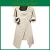 Elegante Maglione Cardigan Wrap da Donna a Maglia con Accogliente Collo a Dolcevita Sciarpa