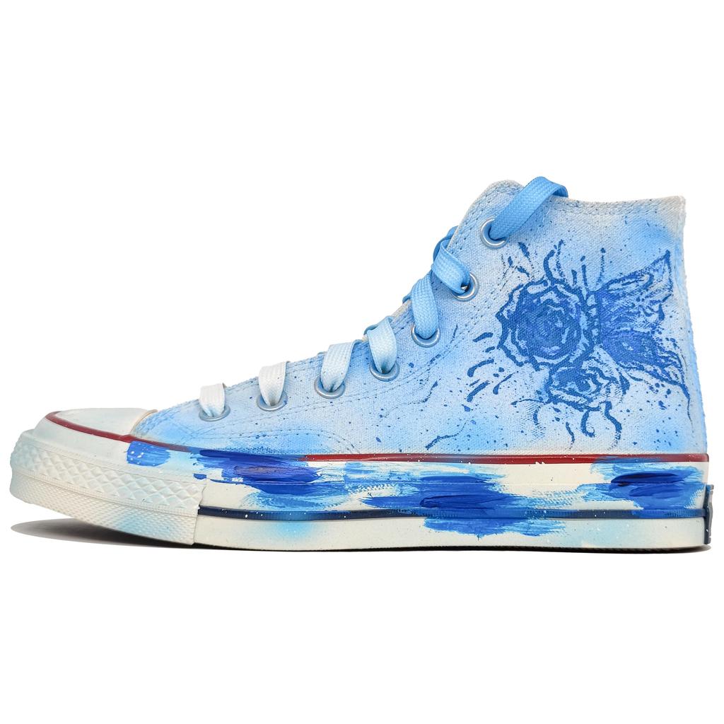 Converse Chuck 70 Abrasion Resistant High Top Canvas Shoes Unisex Blue 162056C(Team1353-)