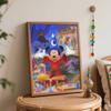 Disney Fantasia Sorcerer Mickey Oil Painting Kit Canvas DIY Home Decor Gift